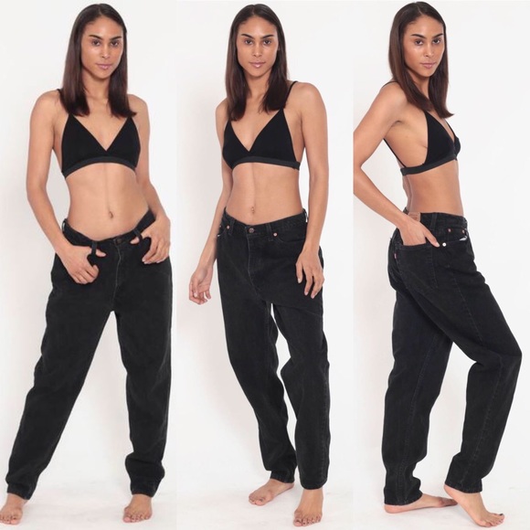 Levi’s Vintage Faded Black Relaxed Taper Mom Jeans